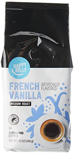 Amazon Brand French Vanilla Flavored Ground Coffee, 12oz