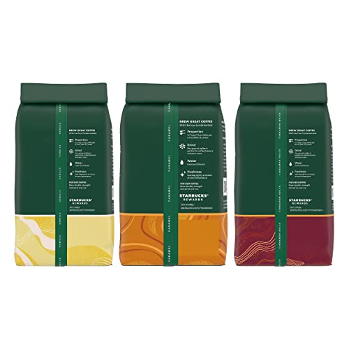 Starbucks Flavored Ground Coffee Variety Pack - 3 Bags