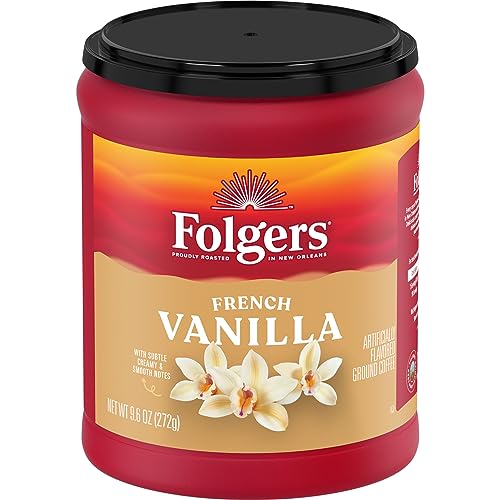 Folgers French Vanilla Ground Coffee, 9.6oz