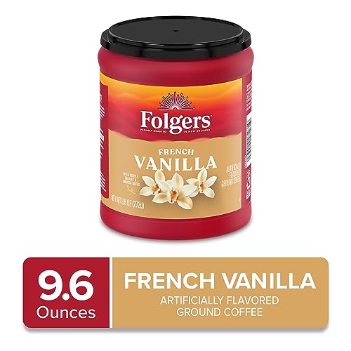 Folgers French Vanilla Ground Coffee, 9.6oz