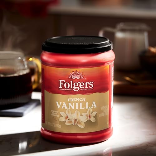 Folgers French Vanilla Ground Coffee, 9.6oz