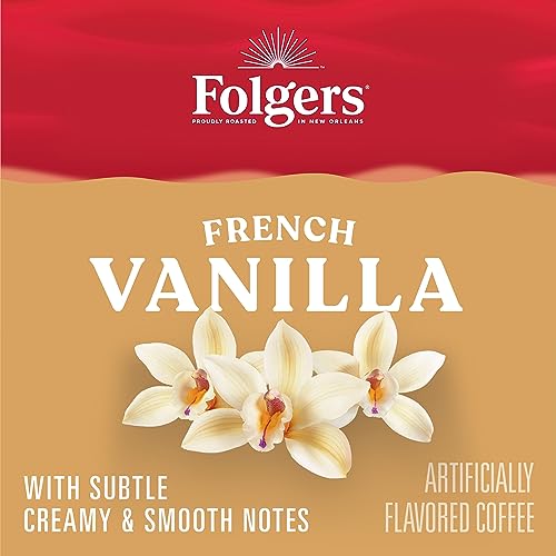 Folgers French Vanilla Ground Coffee, 9.6oz
