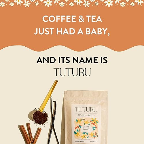 TUTURU Cinnamon Vanilla Ground Medium Roast Organic Coffee
