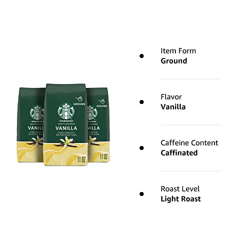 Starbucks Vanilla Flavored Ground Coffee 100% Arabica 33 oz