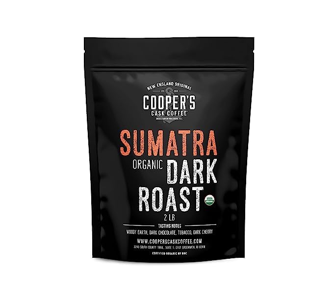 Organic Dark Roast Sumatra Whole Bean Coffee - 2lb