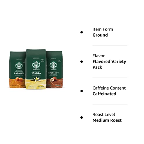 Starbucks Flavored Ground Coffee Variety Pack—3 Bags