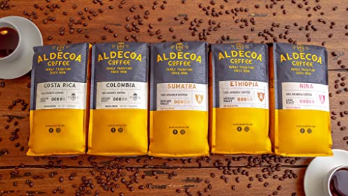 2 LB Aldecoa Whole Bean Coffee, Ethiopia, Medium Roast