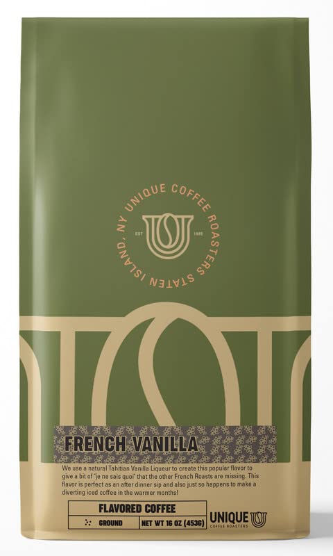 1lb Gourmet French Vanilla Ground Coffee, Medium Roast