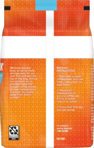 Dunkin' French Vanilla Flavored Ground Coffee, 18 oz