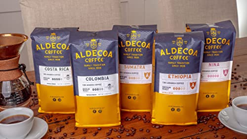 2 LB Aldecoa Whole Bean Coffee, Ethiopia, Medium Roast