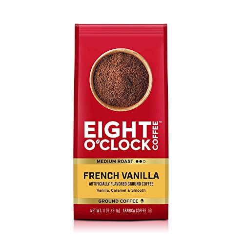 Eight O'Clock French Vanilla Coffee, 11oz (6 Pack)