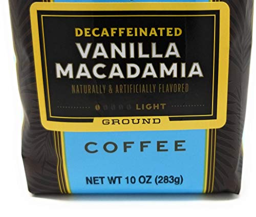 Lion Coffee Decaf Vanilla Macadamia Light Roast Bag