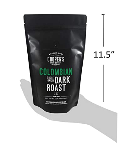 12oz Whole Bean Colombian Dark Roast Single Origin