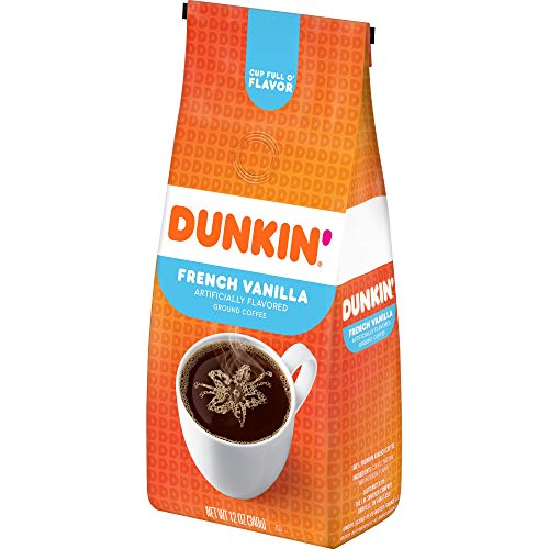 Dunkin' French Vanilla Ground Coffee Bundle - 12oz x6