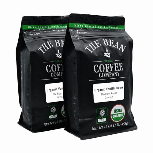 Organic Vanilla Bean Ground Coffee, Medium Roast (2x16oz)