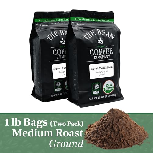 Organic Vanilla Bean Ground Coffee, Medium Roast (2x16oz)