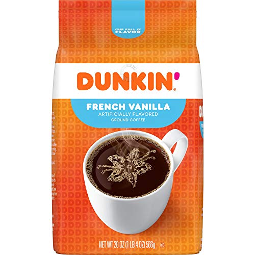 Dunkin' French Vanilla Ground Coffee, 20oz