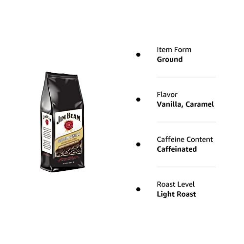 Jim Beam Vanilla Bourbon Flavored Ground Coffee - 12 oz