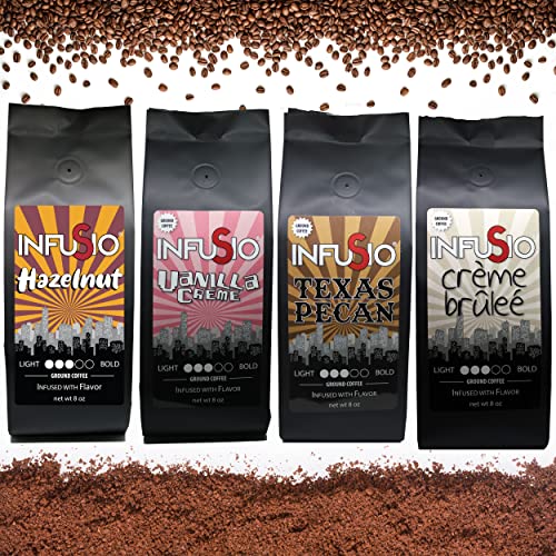 InfuSio Gourmet Ground Coffee Variety Pack - 4lbs