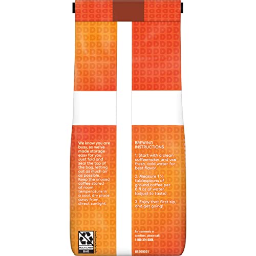 Dunkin' Hazelnut Flavored Ground Coffee, 12 Ounce