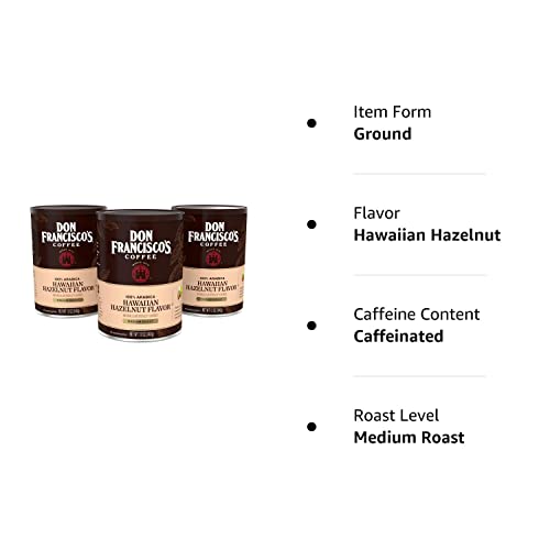 Don Francisco's Hawaiian Hazelnut Ground Coffee Trio