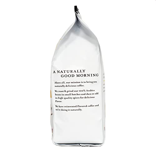 Via Bom Dia 100% Naturally Flavored Ground Coffee, Cinnamon Hazelnut, Medium Roast, No Artificial Flavors, 12 oz. Bag Great Stocking Stuffer for Coffee Lover