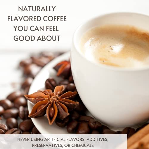 Via Bom Dia 100% Naturally Flavored Ground Coffee, Cinnamon Hazelnut, Medium Roast, No Artificial Flavors, 12 oz. Bag Great Stocking Stuffer for Coffee Lover