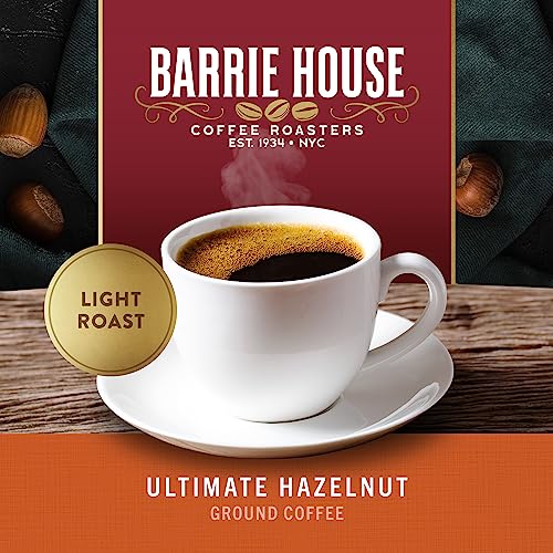 Barrie House Ultimate Hazelnut Flavored Ground Coffee | 2 lb Bag | 100% Arabica Coffee Beans | Artificially Flavored