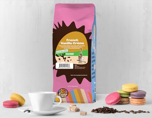 Crazy Cups Decaf Flavored Ground Coffee Variety Pack, Includes Chocolate Hazelnut, French Vanilla and Death by Chocolate, in 10 oz Bags, For Brewing Flavored Hot or Iced Decaf Coffee, Variety 3 Pack