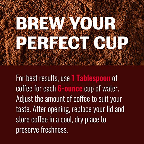 Hills Bros Hazelnut with Caramel Ground Coffee, Light Roast, 12 Oz Bag - 100% Arabica Coffee Beans, Light, Full-Bodied, Smooth Coffee