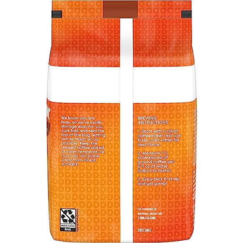 Dunkin' Hazelnut Flavored Ground Coffee, 18 Ounce