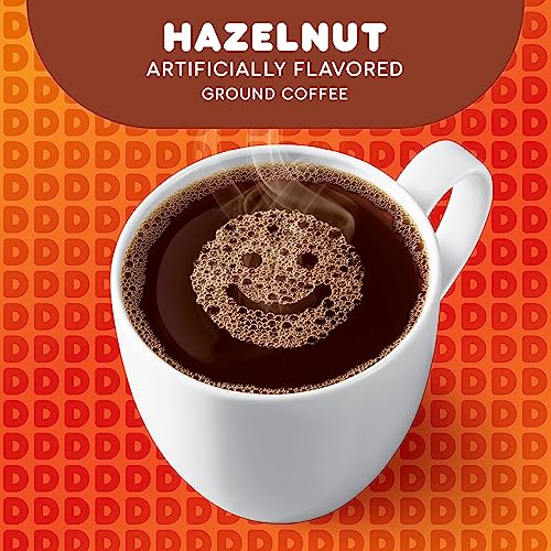 Dunkin' Hazelnut Flavored Ground Coffee, 18 Ounce