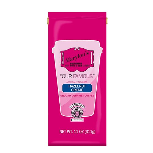 Marylou’s Coffee – Hazelnut Creme Flavored Ground Gourmet Coffee – 11 oz
