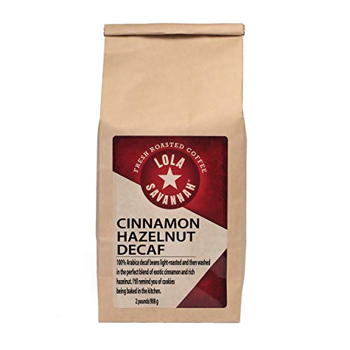 Lola Savannah Cinnamon Hazelnut Ground Decaf Coffee, 2lb