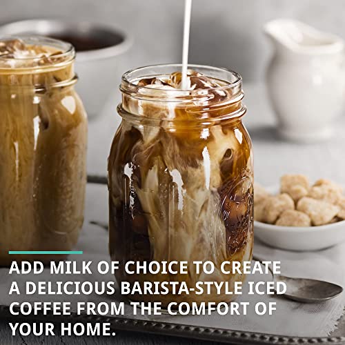 Cold Brew Organic Coarse Ground Flavored Coffee, Hazelnut Flavor, Dark Roast, Colombian Supremo, Coarse Grind for Cold Brew & French Press,1 LB