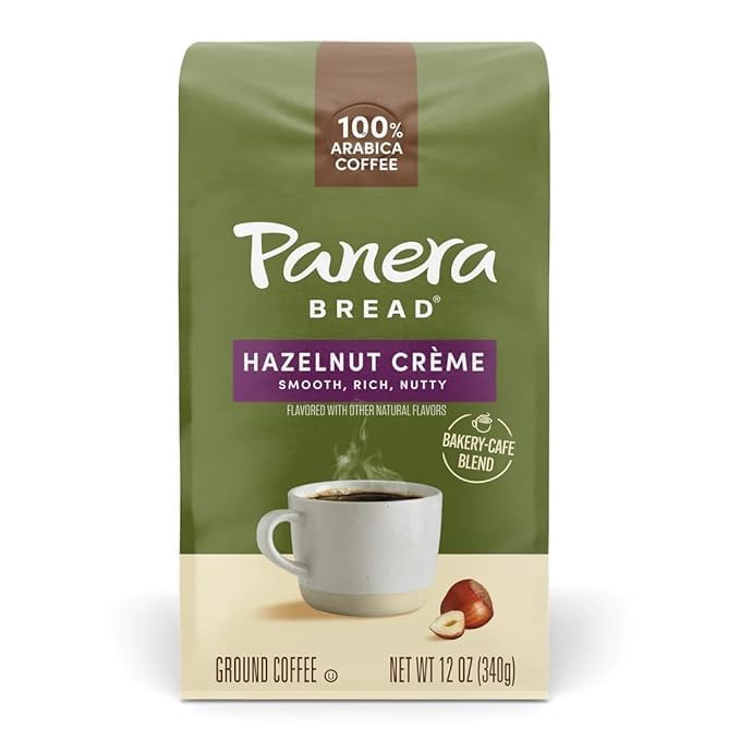 Panera Hazelnut Crème, Ground Coffee, Flavored Coffee, Bagged 12oz