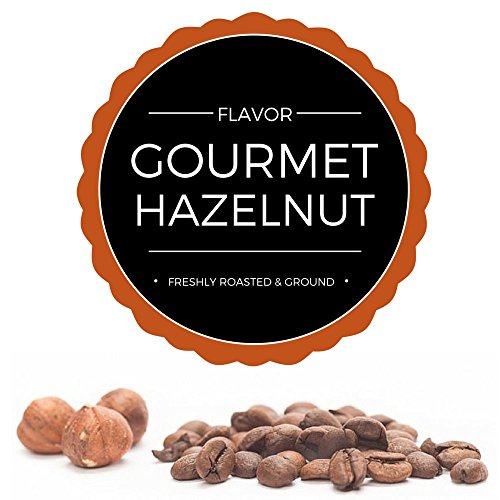 Stone Street Flavored Ground Coffee, Hazelnut Supreme, Freshly Roasted, 100% Colombian Arabica, Gourmet Coffee, Nutty Flavor, Medium Roast, 1 LB