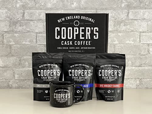 Coffee Sampler Set with Whiskey and Rum Flavors