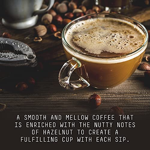 Stone Street Flavored Ground Coffee, Hazelnut Supreme, Freshly Roasted, 100% Colombian Arabica, Gourmet Coffee, Nutty Flavor, Medium Roast, 1 LB