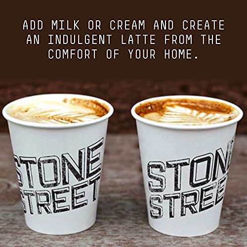 Stone Street Flavored Ground Coffee, Hazelnut Supreme, Freshly Roasted, 100% Colombian Arabica, Gourmet Coffee, Nutty Flavor, Medium Roast, 1 LB