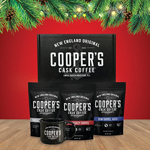 Coffee Sampler Set with Whiskey and Rum Flavors