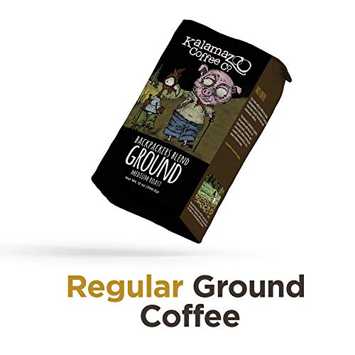 KALAMAZOO COFFEE COMPANY Specialty Flavored Ground Coffee Variety Pack - Hazelnut, Backpackers Blend, & Papua New Guinea - 12oz Bag, Pack of 3
