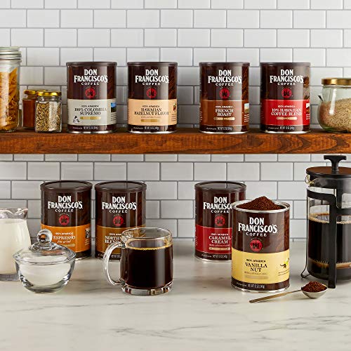 Don Francisco's Hawaiian Hazelnut Flavored Ground Coffee, 100% Arabica (12 Ounce Can)