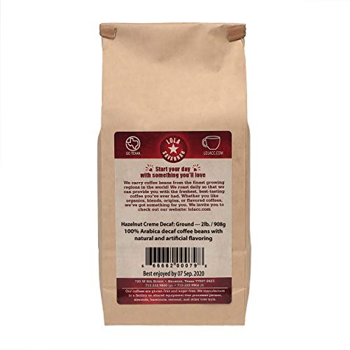 Lola Savannah Hawaiian Hazelnut Ground Decaf Coffee, 2lb
