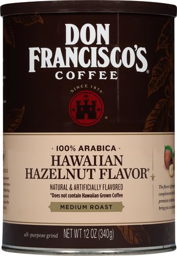 Don Francisco's Hawaiian Hazelnut Flavored Ground Coffee, 100% Arabica (12-ounce can)