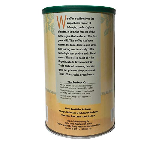 Ethiopian Whole Bean Coffee - 100% Arabica, 13oz