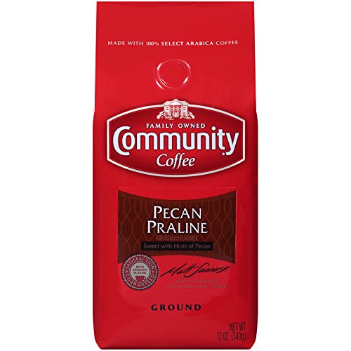 Community Coffee Flavored Variety Pack, Medium Roast Premium Ground Coffee, 12 Ounce Bag (Pack of 3)