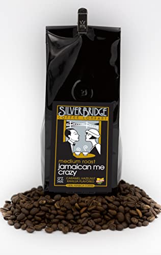 Silver Bridge Coffee Company Flavored Coffee Jamaican Me Crazy | 12oz Flavored Ground Coffee | Caramel Hazelnut and Kahlua Flavoring | Specialty Flavored Coffee