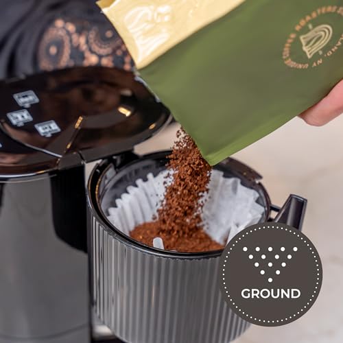 Caramel Pecan Flavored Ground Coffee, 1 LB (16 oz) bag, Medium Roast, 100% Arabica Premium Quality Flavor