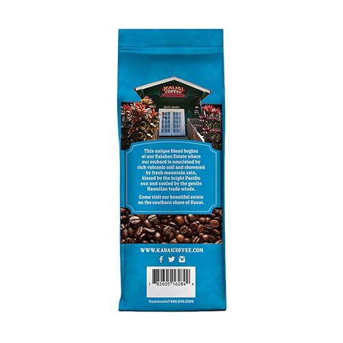 Kauai Hawaiian Ground Coffee, Banana Crème, Gourmet Arabica Coffee From Hawaii's Largest Grower, Smooth, Delicious Flavor and Amazing Aroma - 10 Ounce